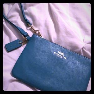 Coach wristlet - Turquoise/Tiffany Blue